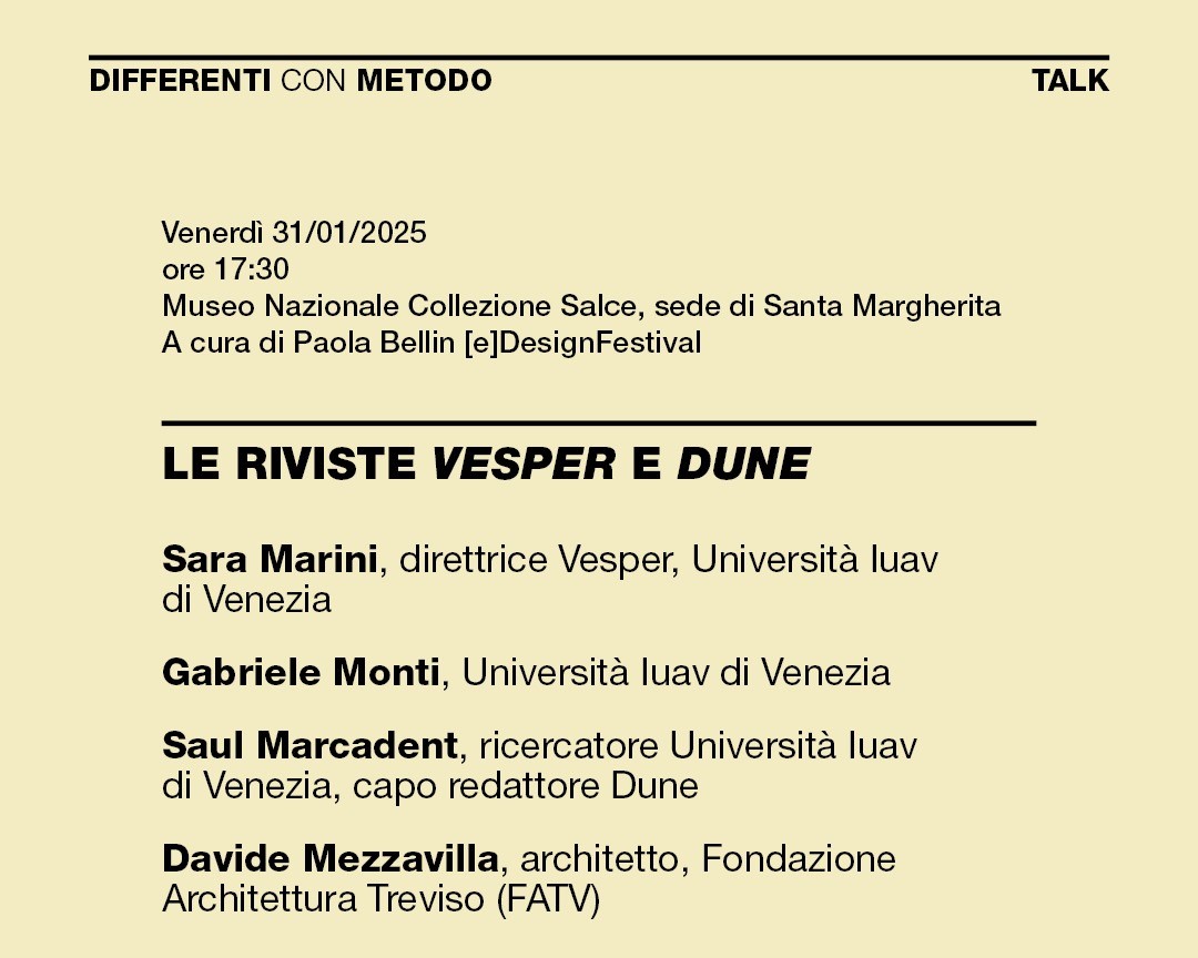 DIFFERENTI CON METODO TALKS | Quinto appuntamento